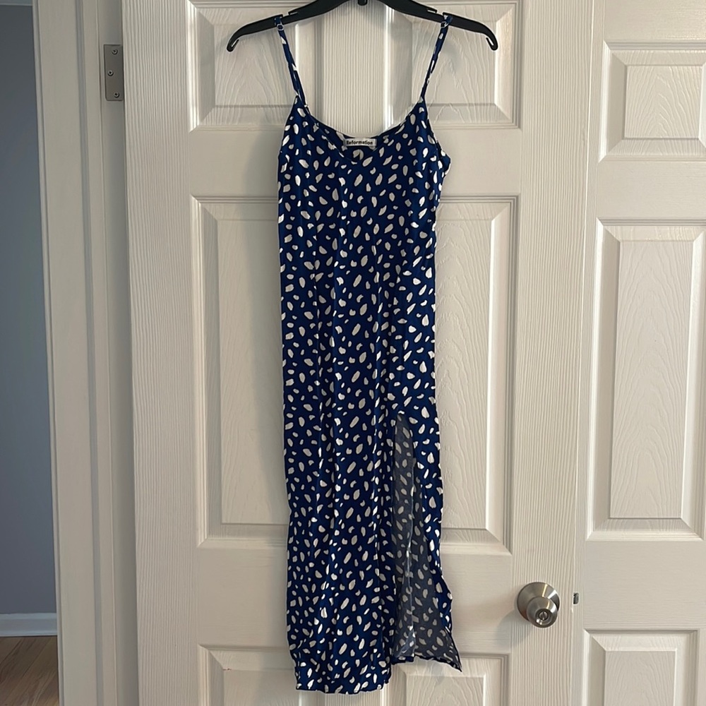 Midi Reformation dress with slit